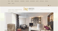 Desktop Screenshot of hotel-am-markt.de