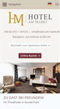 Mobile Screenshot of hotel-am-markt.de